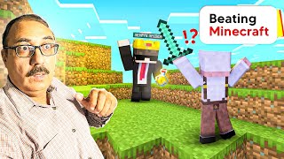 Beating Minecraft for the First Time Ft SenpaiSpider [upl. by Bannasch]