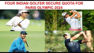 Indian Golf men and women team qualify for the Paris Olympic 2024 golf parisolympics [upl. by Aeduj]