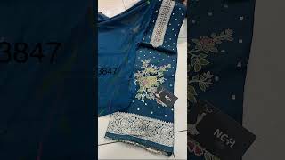 Masline suit with banarsi weaving jequardvwork suits fashion shopping onlinebusiness [upl. by Nnyllatsyrc512]