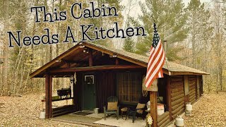 The Off Grid Log Cabin is Getting a Kitchen [upl. by Eibba]