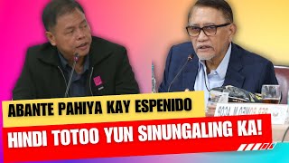 ABANTE PAHIYA KAY ESPENIDO GINUGULO MO ANG HEARING  QUAD COMM TAMEME [upl. by Montague]