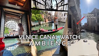 2 Hour Venice Canal Ambience  Gondola amp Boat Watch  ASMR  Relaxing  Venice Italy Airbnb [upl. by Spevek]