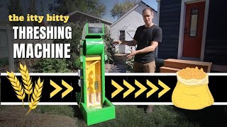 Small Scale Grain Threshing Machine [upl. by Eisle]