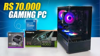 Rs 70000 2K Gaming amp 4K Editing PC Build with RTX 4060  under 70000 streaming PC Build 2024 [upl. by Adolphe]