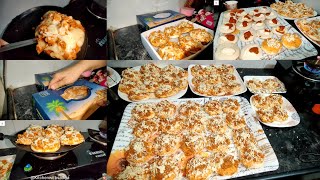 Bina oven ke complete Kiya 60 pizza ka order  Gas pe Banaye pizza  Mini pizza  Full vlog [upl. by Hpeosj]