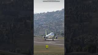 A220 Airbaltic landing at Madeira aviation landing airport avgeek a220 [upl. by Sprung]