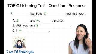 TOEIC Listening Part 2  1 [upl. by Mclaughlin]