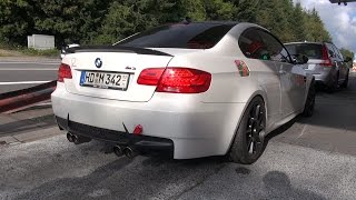 2x BMW M3 E92 w Akrapovic Exhaust  Eisenmann Exhaust [upl. by Dorwin973]