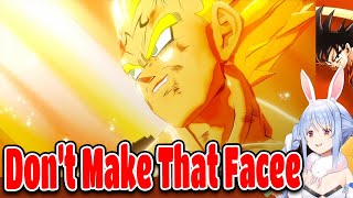 Pekora Sad Reactions To Vegeta Self Destruct Attack Cutscene In Dragon Ball Z Kakarot【ENG SUB】 [upl. by Scarrow]