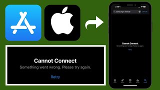 How to fix App Store quotCannot Connectquot something went wrong please try again error in iPhone [upl. by Wahlstrom]