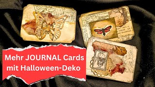 Mass Making kleine A7 Journal Cards im HalloweenStyle [upl. by Simonne]