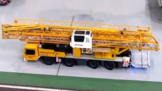 Awesome RC Liebherr MK80 Tallest Mobile Crane on Liebherr RoadShow [upl. by Raquel]