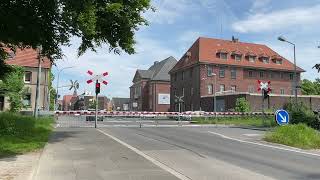 Spoorwegovergang Coesfeld D  Railroad crossing  Bahnübergang [upl. by Knorring]