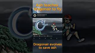 Ash teaches dragonair to fly pokemon anime shorts shortvideo [upl. by Ezechiel]