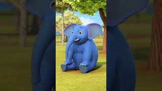 Ek Mota Hathi Jhoom Ke Chala एक मोटा हाथी shorts hindirhymes elephantcartoon viral shortvideo [upl. by Pitchford678]