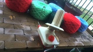 How to Use an Economical Yarn Winder [upl. by Llehsar]