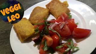 Polenta Schnitten  veganes Rezept  Thermomix [upl. by Acinnad694]