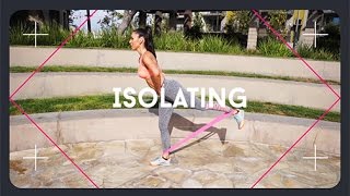 Lower Body Glute Exercises w Resistance Bands Part II [upl. by Franklin520]