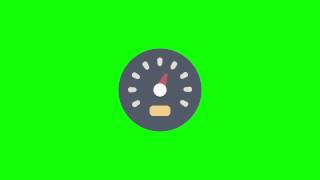 Free Speedometer Icon Animation HD Green Screen [upl. by Twila70]