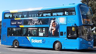 First Solent Wrightbus Streetdeck Daimler OM934 51LVoith SN65 OMF 35139 [upl. by Allison520]