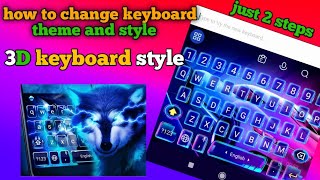 How to change keyboard themekeyboard theme change shorts viralshorts in android mobile phone [upl. by Ahsiekan]