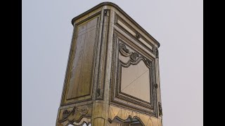 modeling a Carved Door Console Antique White in blender 28 [upl. by Lerraj]