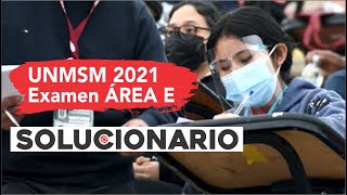 ✨ SOLUCIONARIO ✍ San Marcos 2021 📢Área E [upl. by Stacia]