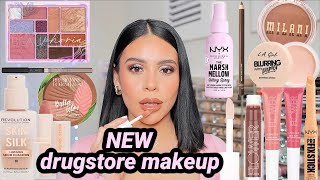 I tried all the NEW DRUGSTORE Makeup 😍 full face first impressions [upl. by Kubis]