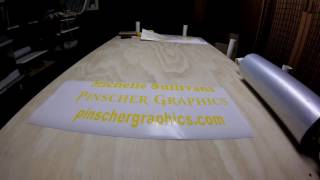 Correctly apply transfer tape to vinyl graphics [upl. by Lynnett]