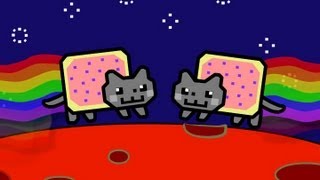 Nyan Cat vs Poptart Cat Epic Battle [upl. by Ynej314]