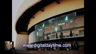 ICE LED GLass Screen Building Installation [upl. by Jacy]