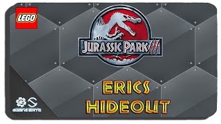 Lego Jurassic World  Erics Hideout Hub Area All Gold Bricks All Challenges [upl. by Ahtanamas]