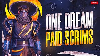 AKHIL IS LIVE  600₹ PRIZEPOOL BGIS GRIND SCRIMS LIVE PRESENTING BY ONE DREAM ode [upl. by Enyallij]