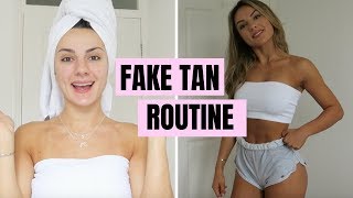 MY FAKE TAN ROUTINE  Literally The Best Tan Ever [upl. by Primavera]