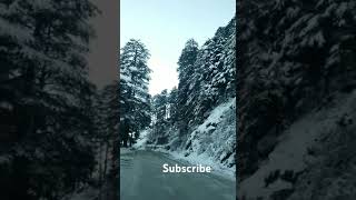 Kashmir mein season ki pahli barfbari 🌨️❄️ [upl. by Anahpets]