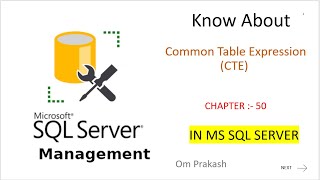 Common Table Expression CTE [upl. by Featherstone510]