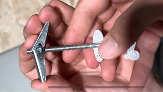 How To Remove A Toggle Bolt Without Losing The Wing Anchor [upl. by Eeryt]