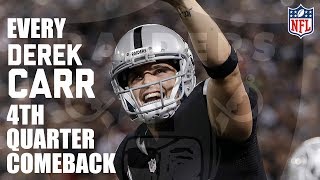 Every Derek Carr 4th Quarter Comeback  NFL [upl. by Misab]