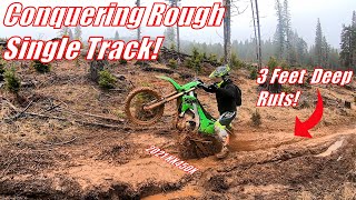 Intense Single Track on the 2021 KX450X  Who Says a 450 Cant Do the Technical Trails [upl. by Llerrot106]