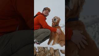 Winter hike with the Golden Snow Monster aka Nala stomps [upl. by Monika]