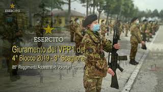 Giuramento dei VFP1 del 4° Blocco 2019  3° Scaglione 85° Reggimento Addestrativo Volontari “Verona” [upl. by Kelleher743]