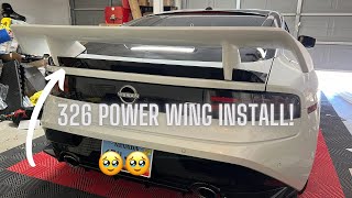 Building My 2024 Nissan Z Ep 2 Installing the 326 Power Manriki Wing [upl. by Enicnarf]