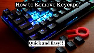 Quick and Easy Way to Remove Keycaps How to Remove Keycaps [upl. by Kokaras]