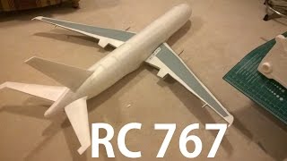 RC Boeing 767200 Depron EDF Airliner Build Part Two [upl. by Anear]