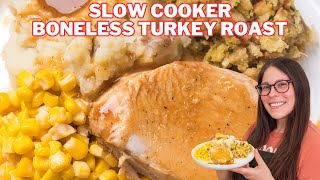 Slow Cooker Boneless Turkey Breast using Butterball Roast from ALDI [upl. by Ahsaenat]