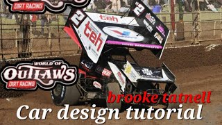 Woo dirt racing design tutorial brooke tatnell krike motorsport [upl. by Ovatsug248]