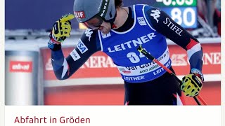 Ski Alpin Mens shortened Downhill GrödenITA Highlights 2023  by WeedyLove [upl. by Easter]