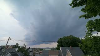 Tornado warning over Manchester NH [upl. by Allerus537]