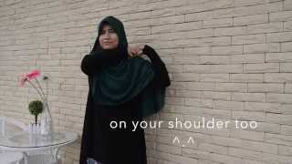 Tutorial halfmoon shawl labuh RUHI [upl. by Oaks677]