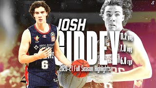 Josh Giddey ADELAIDE 36ERS 202021 Full Season Highlights  112 PPG 70 APG 68 RPG OKCThunder [upl. by Annaehr]